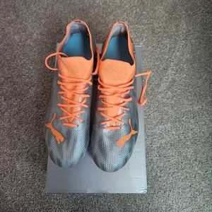 PUMA ULTRA 1.4 FG/AG - DIAMOND SILVER/NEON CITRUS - SIZE 10.5